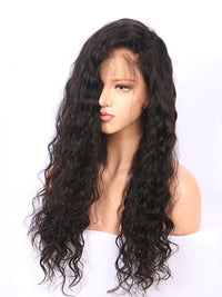 Fureya Hair Natural Wave Remy Hair 13x6 Lace Front curly Human medium brown Hair Wigs 150 Density 100% Human Hair