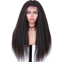 Fureya Hair Kinky Straight Remy Hair 13x6 Lace Front Wigs Human Hiar