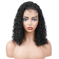 Fureya Hair 2019 New Brazilian Curly 370 Lace Human Hair Bob Wigs 150 Density