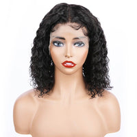 Fureya Hair 2021 New 150 Density Brazilian Curly 370 Lace Human Hair Bob Wigs