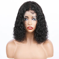 Fureya Hair 2019 New 150 Density Brazilian Water Wave 370 Lace Human Hair Bob Wigs