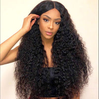 Fureya Hair 150% Density Brazilian Hair Curly 360 Lace Frontal Wigs